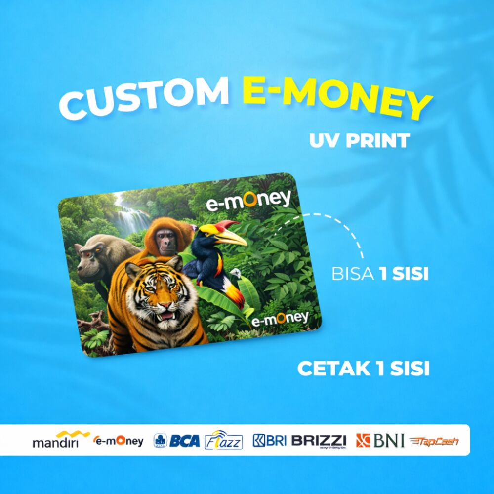 Cetak Kartu UV 1 Sisi