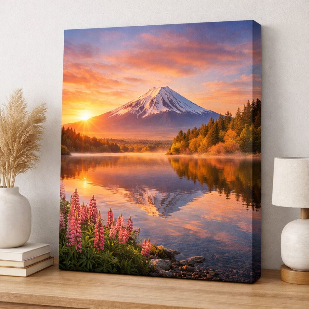 Paket Print Kanvas + Spanram 60x90 cm – Cetak Foto Custom Siap Pajang