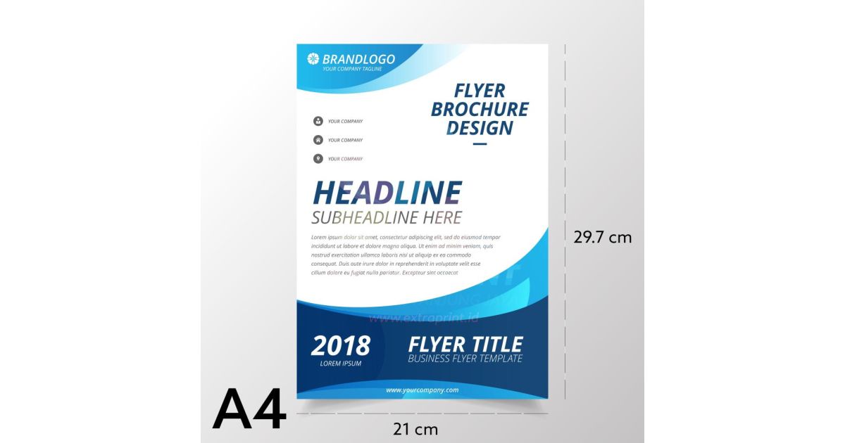 Cetak Brosur A4 Matte Paper 150g 1 Sisi