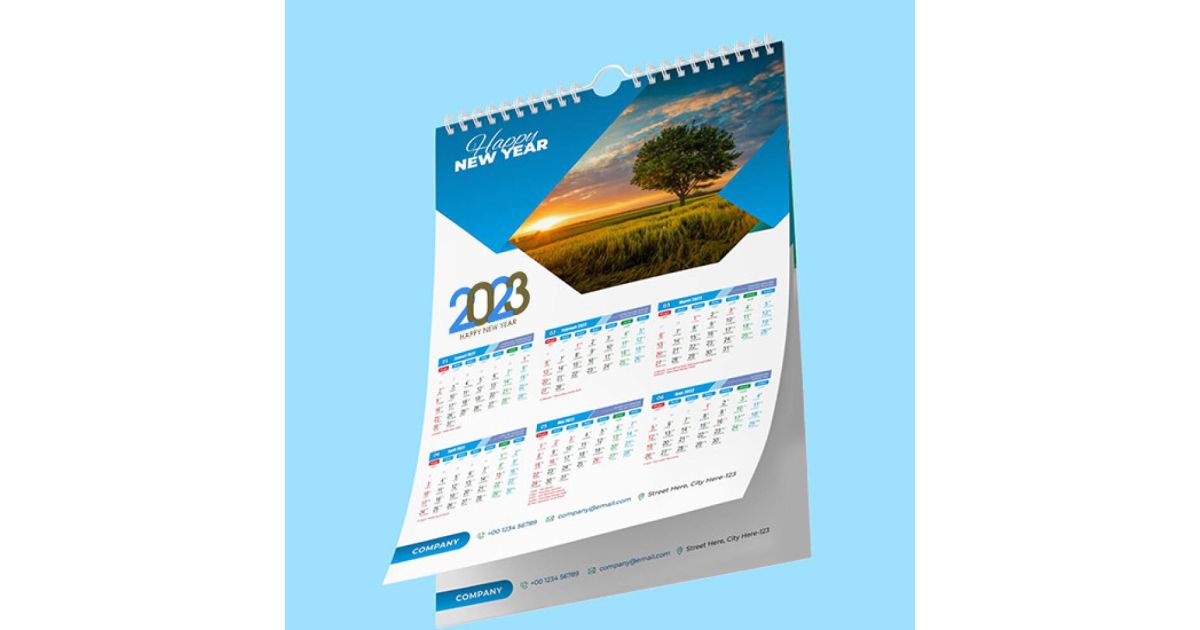 Kalender Dinding AP 150g Spiral 13 Lembar A3+  Kawat Hanger (1 Bulan per Lembar)