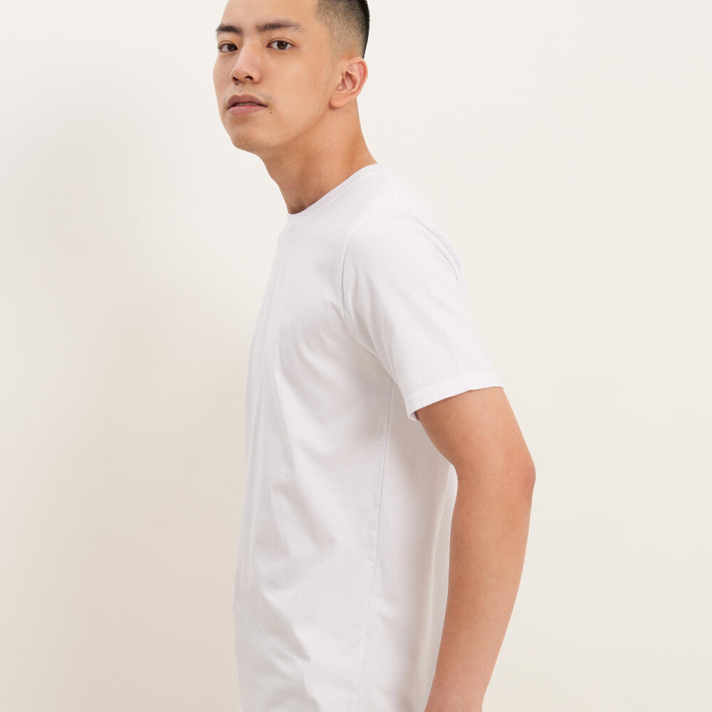 Kaos Cotton 30s Putih - L