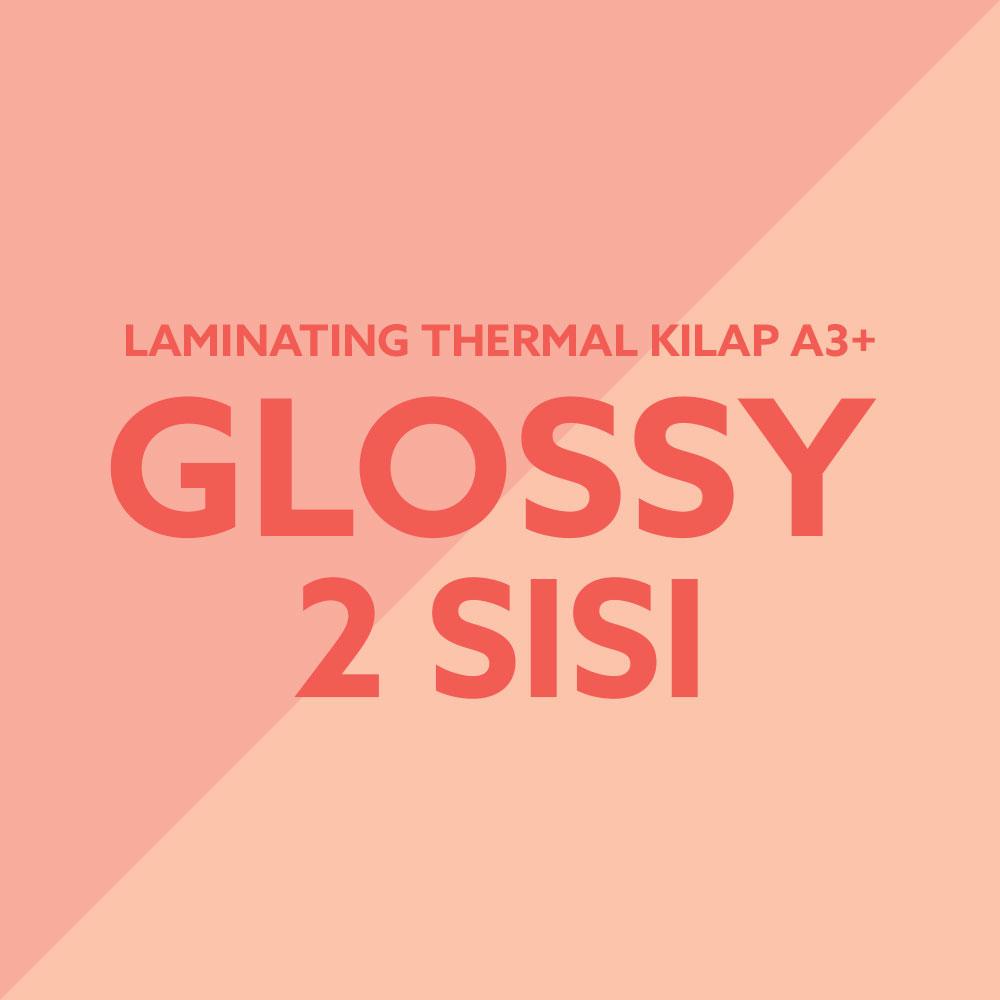 Laminating Panas Glossy A3+ 2 sisi