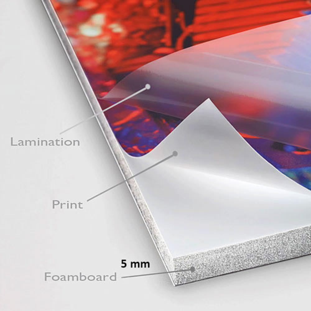 Cetak Foamboard 5mm 21x15 cm Laminating Matte