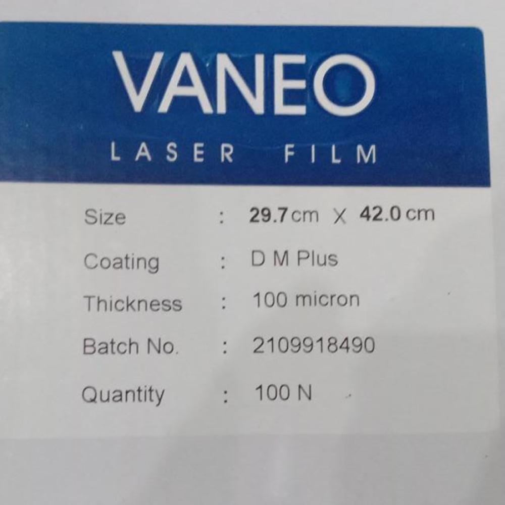 Laser Film A3 Double Matte 100 Micron (1 pack = 100 lbr)