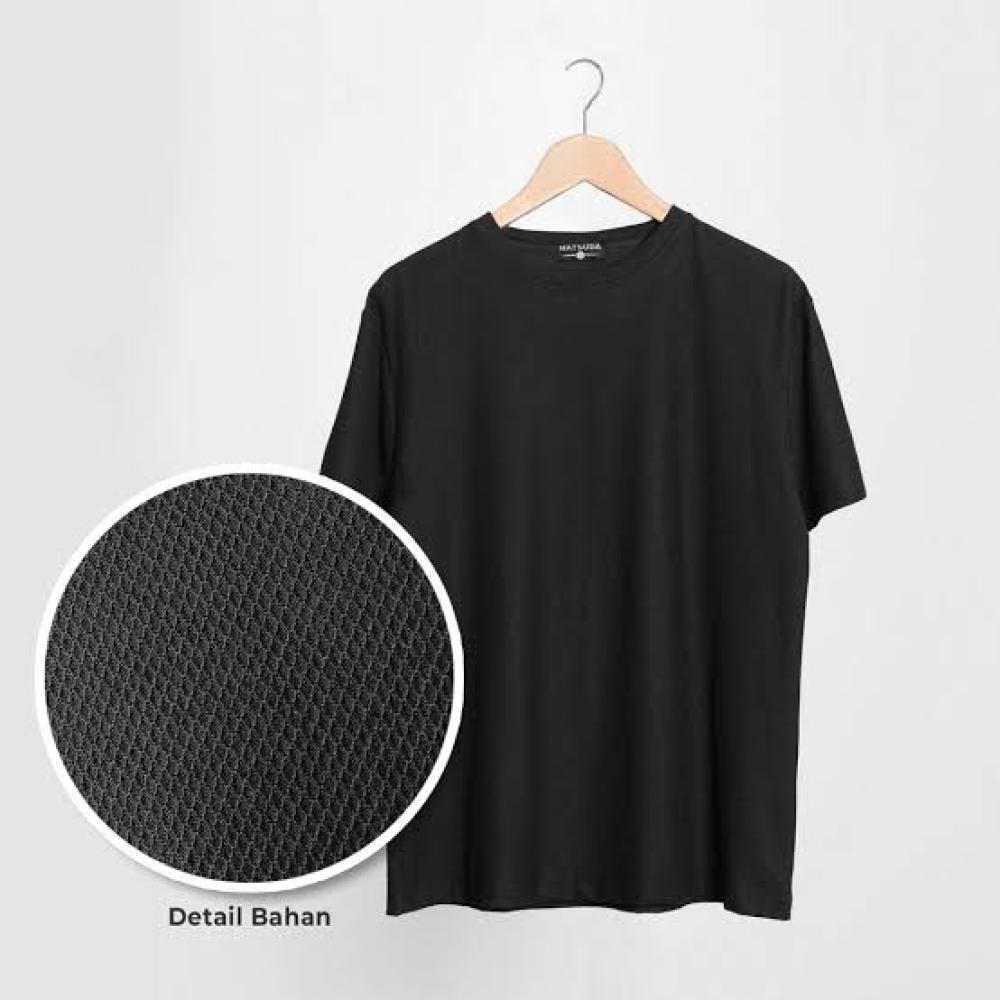 Kaos Cotton 24s Hitam - 3XL