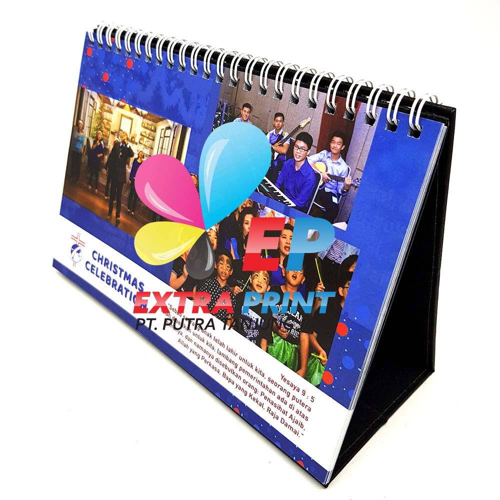 Kalender A5 210x150 Landscape, Isi 6-8 lbr, Art Carton 260g 2 Sisi, Laminating Matte
