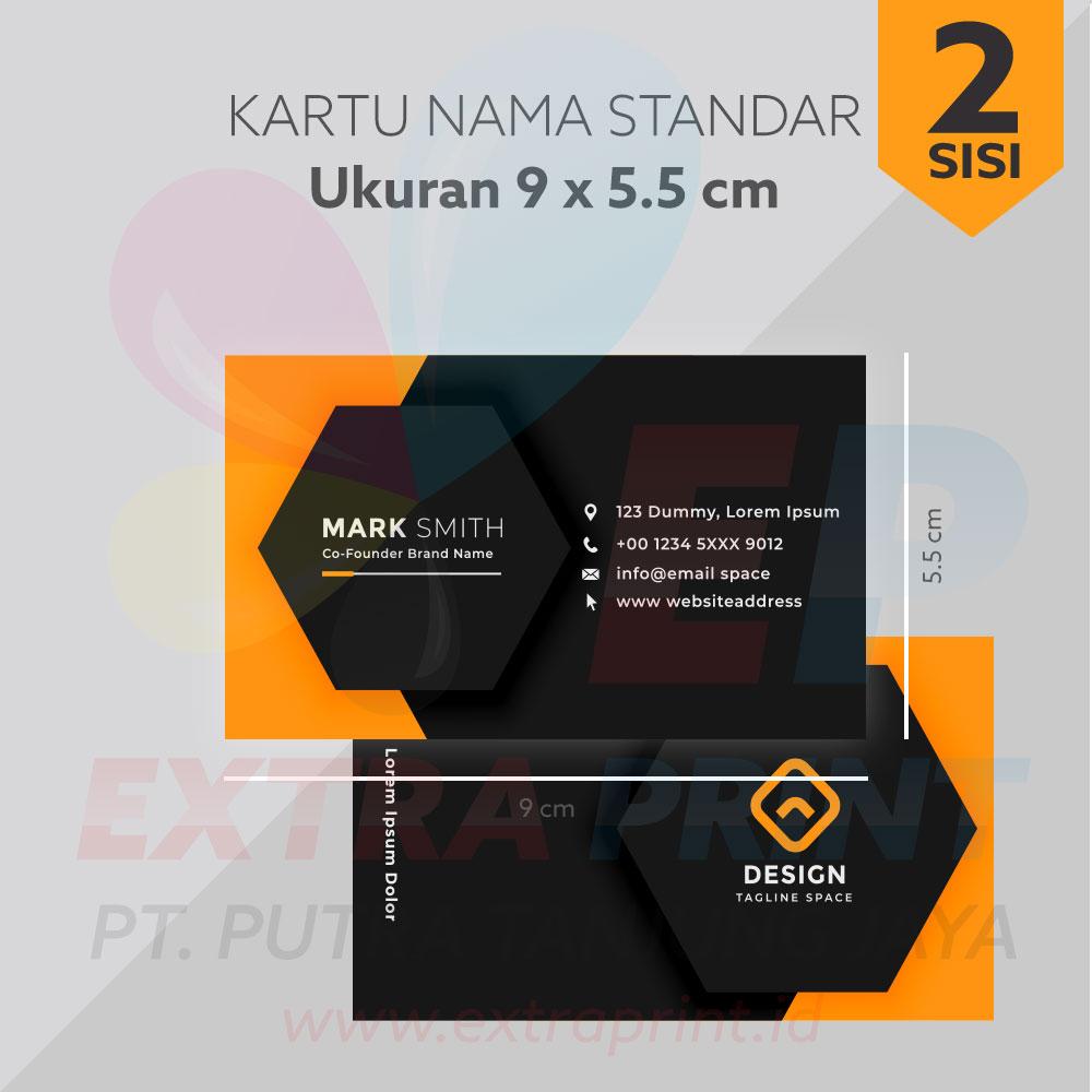 Kartu Nama 2 Muka Art Carton 310g