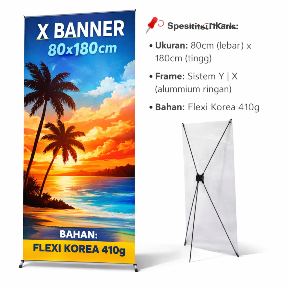 Y | X Banner 80x180cm Flexi Korea 410g